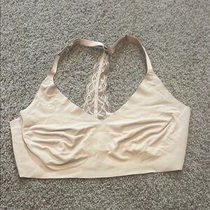 True & Co Lace-Back Beige Bralette